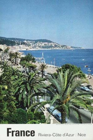 Original French travel poster for Nice - Riviera
